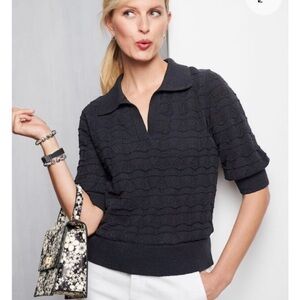 TALBOTS JOHNNY COLLAR PULLOVER size 1x